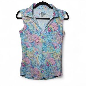 IBKÜL XS Sleeveless Golf Shirt UPF 50+ Quick Dry Cool Fabric Top